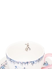 Cath Kidston Set of 2 Cream London Teacup & Saucers - Image 4 of 4
