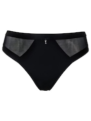 Pour Moi Black Viva Luxe High Leg Briefs - Image 4 of 5