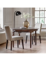 Gallery Home Cream Maddy Linen Chair set of 2 - Image 5 of 10