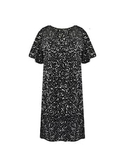 Live Unlimited Black Curve Embellished Cold Shoulder Dress - Image 5 of 5