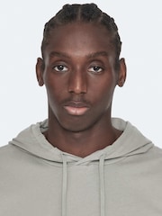 AllSaints Grey Brace Over The Head Hoodie - Image 2 of 8