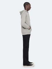 AllSaints Grey Brace Over The Head Hoodie - Image 5 of 8