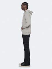 AllSaints Grey Brace Over The Head Hoodie - Image 7 of 8