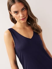 Blue Navy Slouch Vest - Image 3 of 4