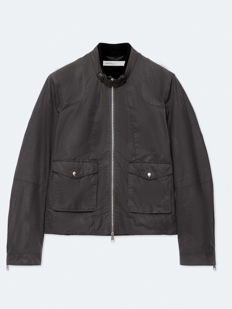 AllSaints Grey Kirk Jacket - Image 8 of 8 AllSaints Grey Kirk Jacket - Image 8 of 8