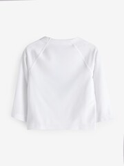 Gap White Long Sleeve Baby Rash Vest (6mths-5yrs) - Image 2 of 4