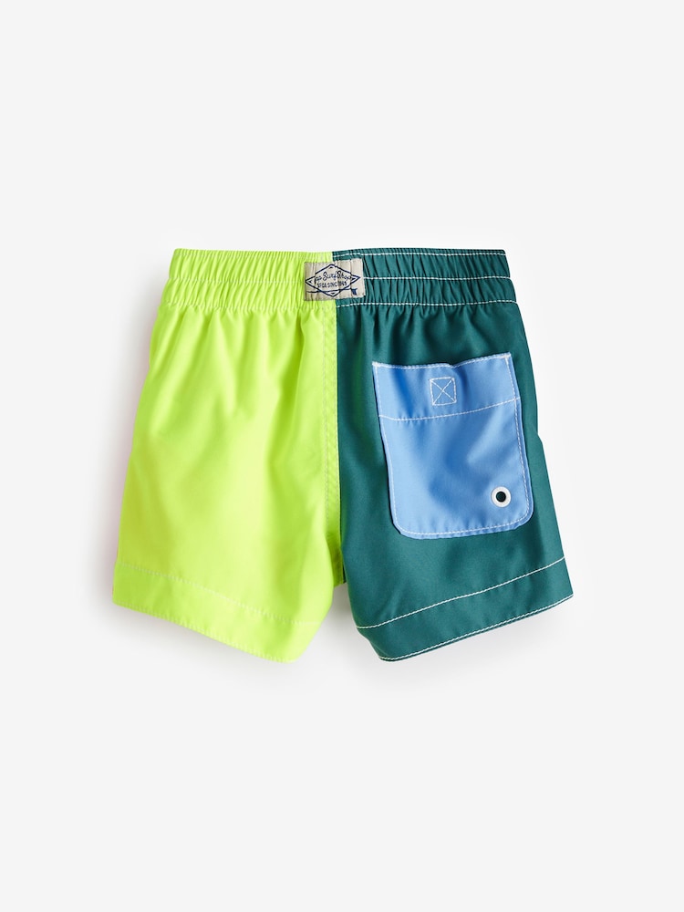 Gap Blue/Orange Colourblock Swim Short - Image 2 of 3 Gap Blue/Orange Colourblock Swim Short - Image 2 of 3