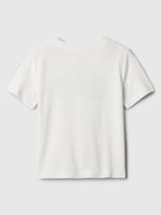 Gap White Logo Short Sleeve Crew Neck T-Shirt (Newborn-5yrs) - Image 6 of 7