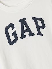 Gap White Logo Short Sleeve Crew Neck T-Shirt (Newborn-5yrs) - Image 7 of 7