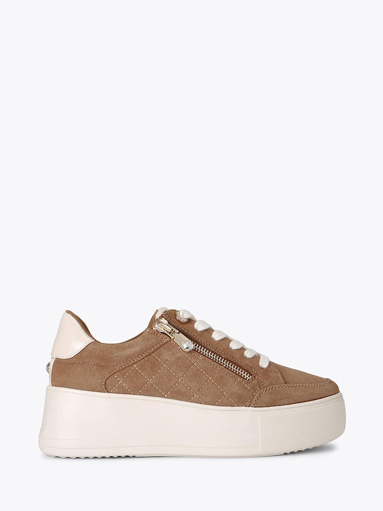 Carvela Natural Jive Zip Trainers - Image 2 of 5 Carvela Natural Jive Zip Trainers - Image 2 of 5