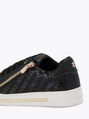 Carvela Black Daniella Zip Weave Trainers - Image 5 of 5