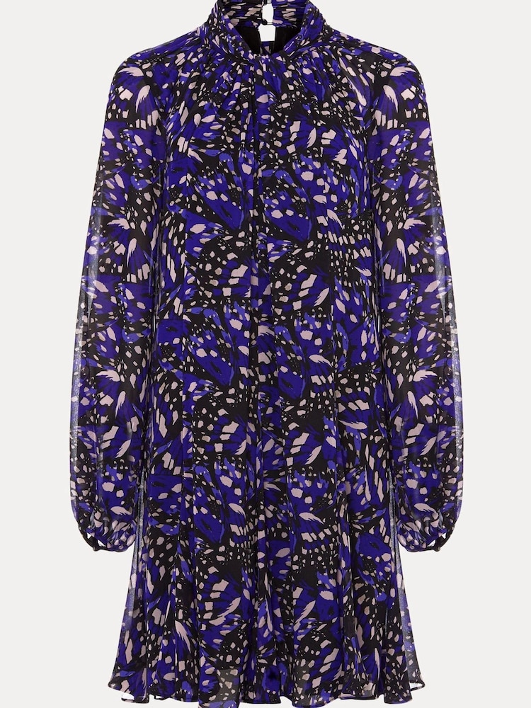 Phase Eight Black Aleka Abstract Swing Mini Dress - Image 6 of 6