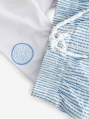 Gap White Baby Rashguard and Swim Short Set (6mths-5yrs) - Image 3 of 3