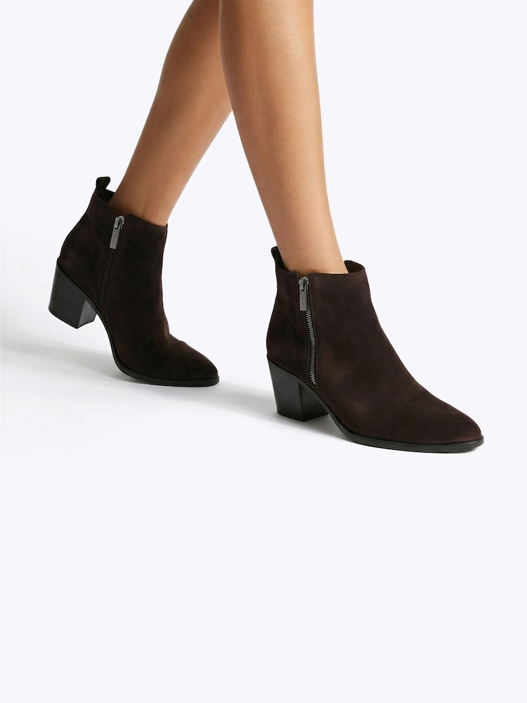Carvela Brown Salvetti Zip Ankle Boots - Image 1 of 5 Carvela Brown Salvetti Zip Ankle Boots - Image 1 of 5