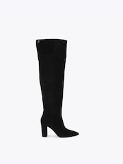 Чорний - Carvela Civita Suede Over The Knee Boots - Image 2 of 5