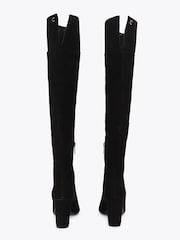 Чорний - Carvela Civita Suede Over The Knee Boots - Image 4 of 5