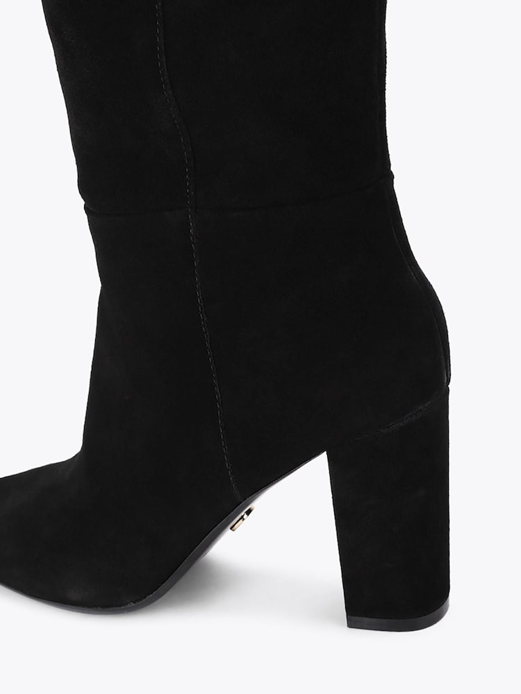 Чорний - Carvela Civita Suede Over The Knee Boots - Image 5 of 5