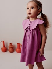 Pink 100% Cotton Summer Dress (3mths-7yrs) - Image 2 of 7