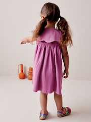 Pink 100% Cotton Summer Dress (3mths-7yrs) - Image 3 of 7