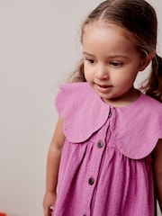 Pink 100% Cotton Summer Dress (3mths-7yrs) - Image 4 of 7