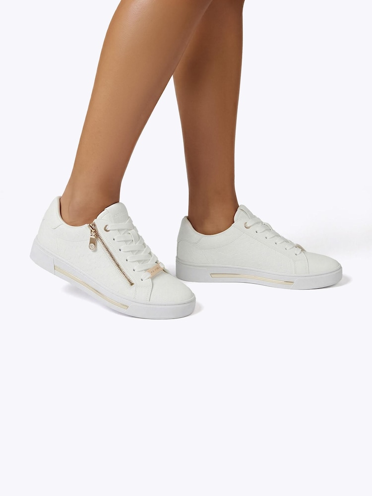 Carvela White Daniella Zip Weave Trainers - Image 1 of 5 Carvela White Daniella Zip Weave Trainers - Image 1 of 5