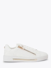 Carvela White Daniella Zip Weave Trainers - Image 2 of 5
