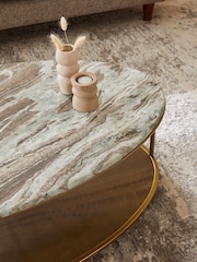 Dark Chester Marble Coffee Table - Image 2 of 9