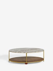 Dark Chester Marble Coffee Table - Image 7 of 9