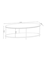 Dark Chester Marble Coffee Table - Image 9 of 9