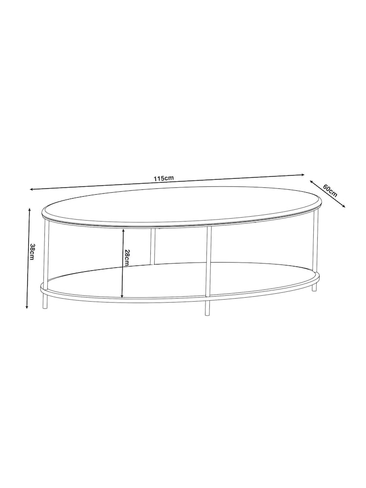 Dark Chester Marble Coffee Table - Image 9 of 9