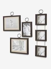 Set of 5 Black Hanging Salvage Picture Frames - Image 4 of 6