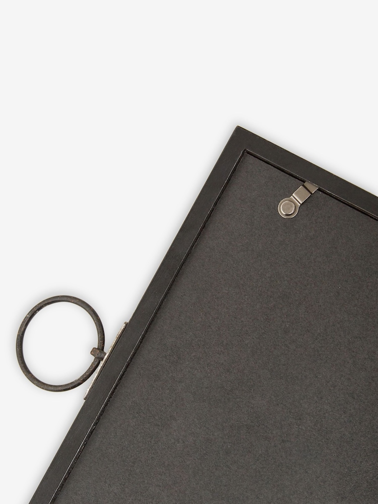 Set of 5 Black Hanging Salvage Picture Frames - Image 6 of 6