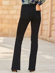 Sosandar Black Sculpting Kick Flare Jeans - Image 5 of 5
