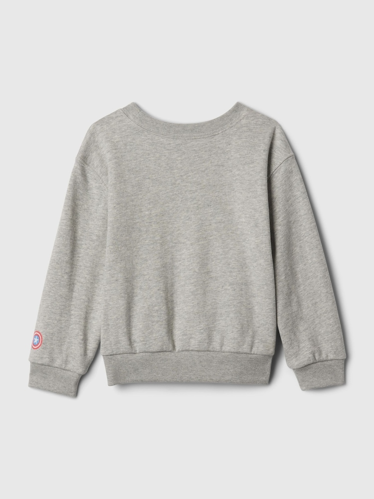 Gap Grey Marvel Graphic Sweatshirt (6mths-5yrs) - Image 2 of 3 Gap Grey Marvel Graphic Sweatshirt (6mths-5yrs) - Image 2 of 3