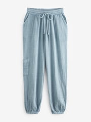 Graue Denim-Waschung - Pull-On Fallschirm-Cargo-Hose - Bild 6 von 7