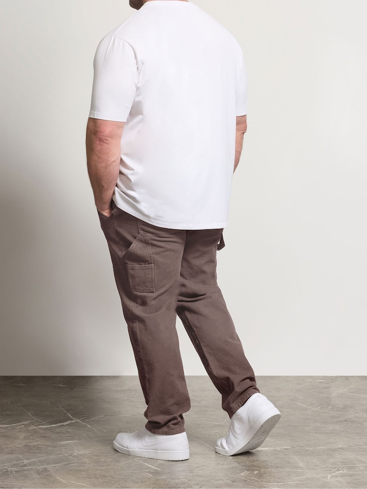 BadRhino Big & Tall Brown Carpenter Denim Jeans - Image 2 of 5 BadRhino Big & Tall Brown Carpenter Denim Jeans - Image 2 of 5