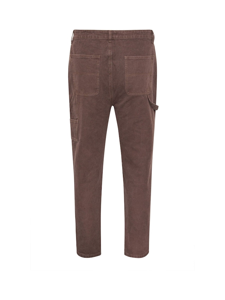 BadRhino Big & Tall Brown Carpenter Denim Jeans - Image 5 of 5 BadRhino Big & Tall Brown Carpenter Denim Jeans - Image 5 of 5
