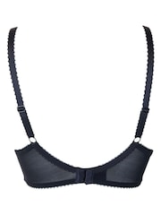 Pour Moi Black Full Cup Flora Lightly Padded Underwired Bra - Image 7 of 7
