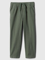 Gap Green Linen Blend Tapered Pull On Trousers (6mths-5yrs) - Image 1 of 2
