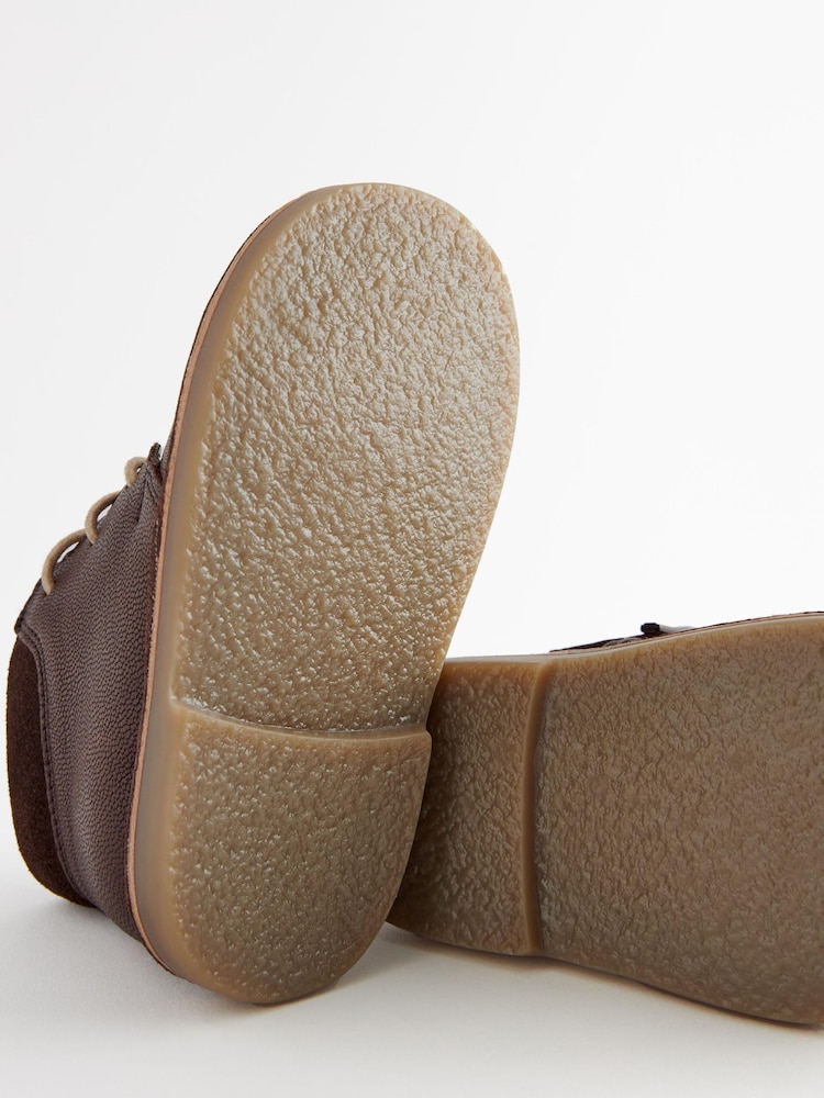Chocolate Brown Stitchdown Boots with Inside Zip - Image 5 of 5