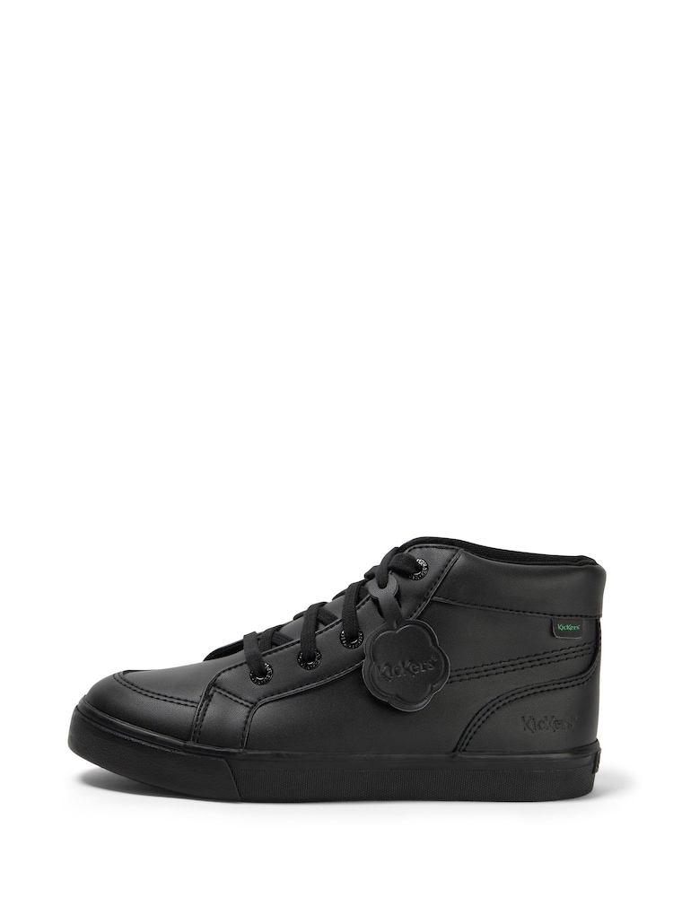 Kickers Black Unisex Youth Tovni Hi Vegan Shoes - Image 2 of 6