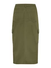 Long Tall Sally Green Utility Midi Skirt - Image 3 of 3