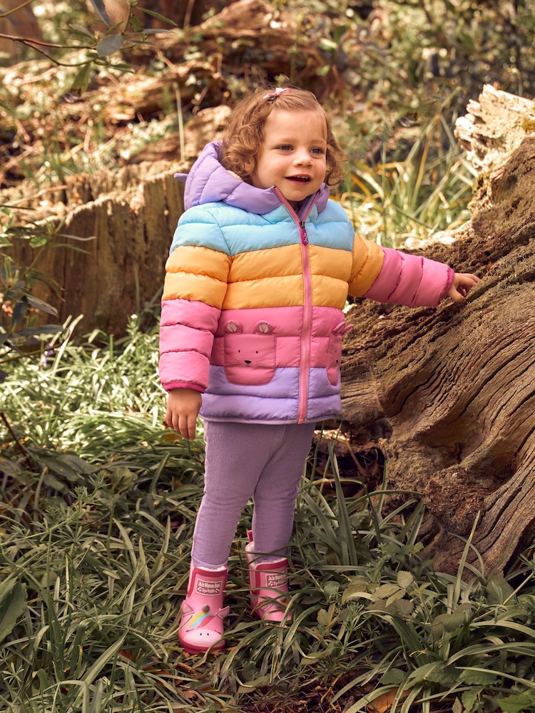 JoJo Maman Bébé Multi Mouse Puffer Jacket - Image 1 of 6