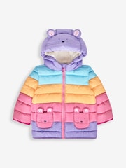 JoJo Maman Bébé Multi Mouse Puffer Jacket - Image 3 of 6