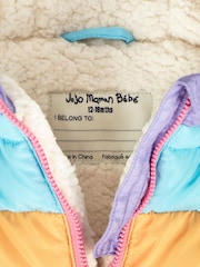 JoJo Maman Bébé Multi Mouse Puffer Jacket - Image 6 of 6