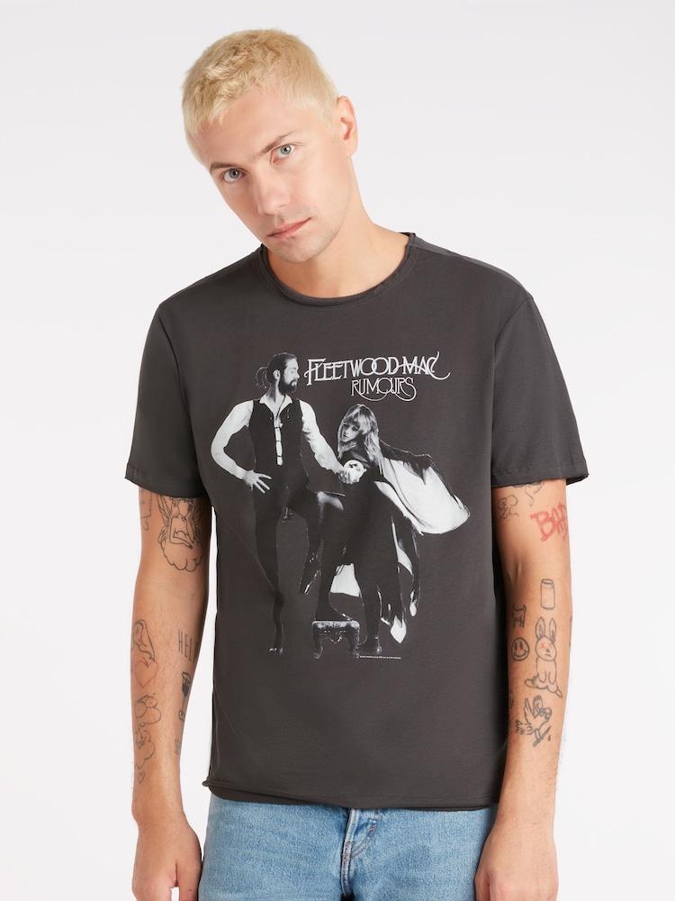 Amplified Grey Fleetwood Mac Rumours 100% Cotton T-Shirt - Image 1 of 4
