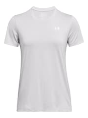 Under Armour Grey Tech Twist Crew Neck T-Shirt - Image 6 of 7