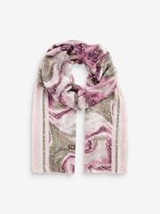 Pink Marble Lightweight Scarf - Image 2 of 4