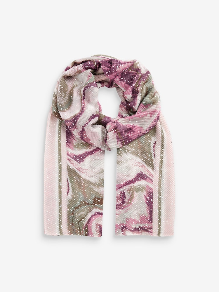 Pink Marble Lightweight Scarf - Image 2 of 4