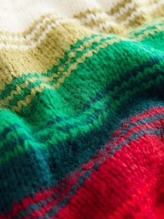 Multicolour Stripe Cropped High Neck Long Sleeve Jumper - Image 7 of 7